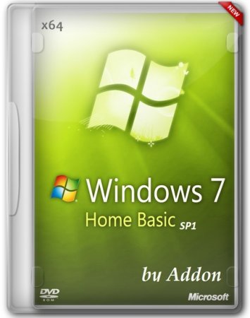 Windows 7 x64 Home Basic SP1 by Addon (RUS/2013)