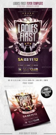PSD - Ladies First Flyer Template