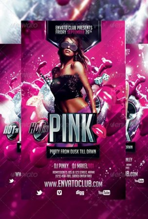 PSD - Hot 'n Pink Flyer