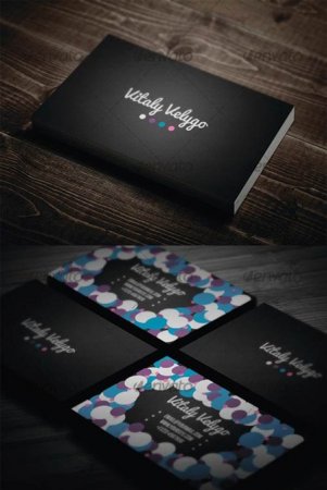 PSD - Bubble Style Business Card