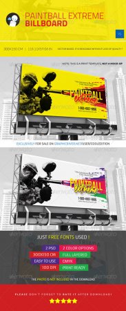 PSD - Paintball Extreme - Billboard