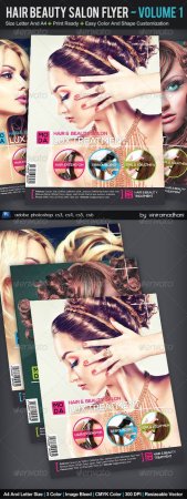 PSD - Hair And Beauty Salon Flyer Volume 1 5550340