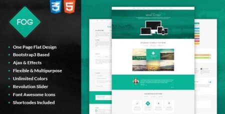 Templates - FOG - Flat One Page Bootstrap3 Template