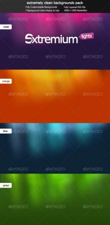 PSD - Extremium Lights - extremely clean background pack