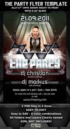 PSD - The Party Club Flyer Template