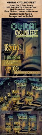 PSD - Obital Cycling Fest Flyer