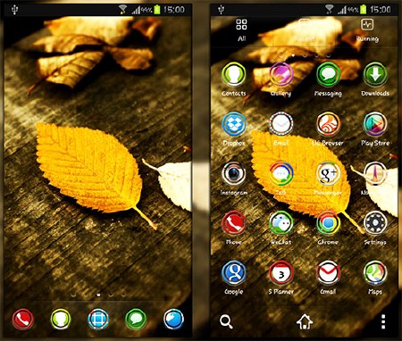 HD Leaves   Go Launcher EX