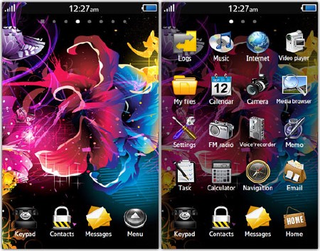 ���� flowers ��� Samsung Wave