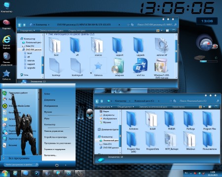Windows 7 Ultimate x86/x64 STRAero by Golver 10.2013 (RUS/2013) 2DVD