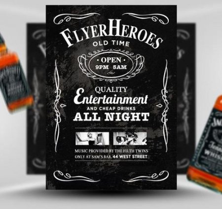 PSD - Whiskey Flyer Template