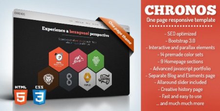 Templates - Chronos - One page responsive template