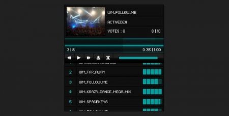 ActiveDen - AS3 XML MP3 Player + Voting