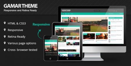 Templates - Gammar Responsive Magazine Website HTML5 Template