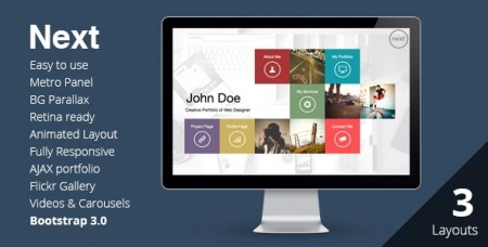 Templates - NEXT - Unique & Easy Portfolio Responsive HTML5