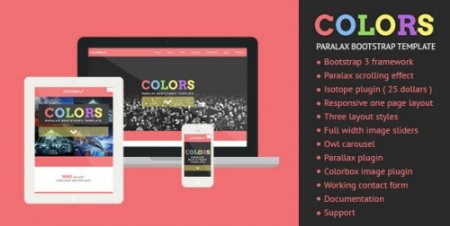 ThemeForest - Colors - Paralax Bootstrap HTML5 Template