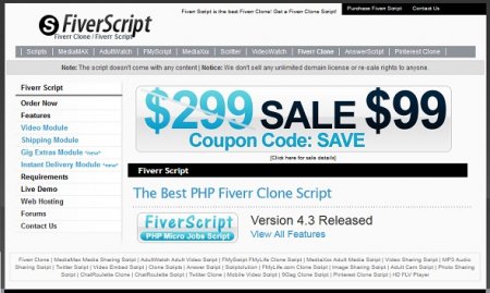Fiverrscript V2.7 + V3.7 Clone Script