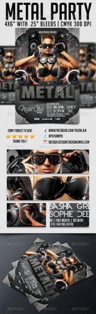 Metal Party Flyer Template