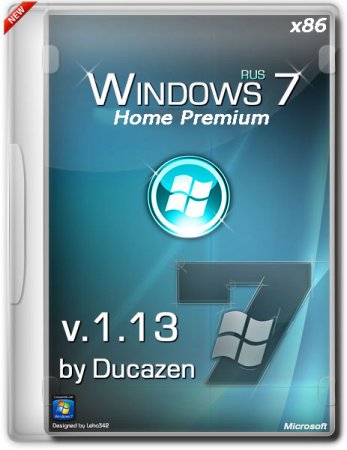 Windows 7 SP1 Home Premium x86 v.1.13 by Ducazen (2013/RUS)