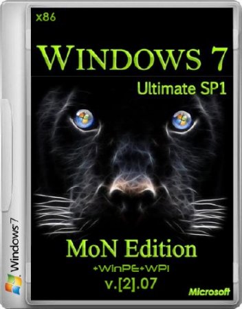Windows 7 SP1 Ultimate MoN Edition 2.07 + WinPE + WPI (x86/RUS/2013)