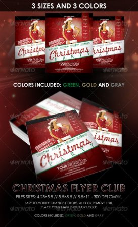 Christmas Night Club Flyer