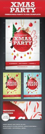PSD - Xmas Party Flyer Template