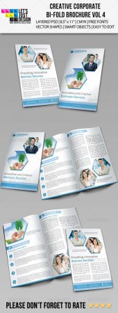 Creative Corporate Bi-Fold Brochure Vol 4