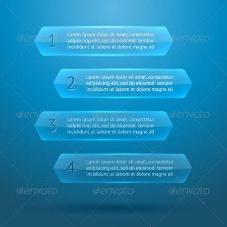 Glass Elements of Infographics