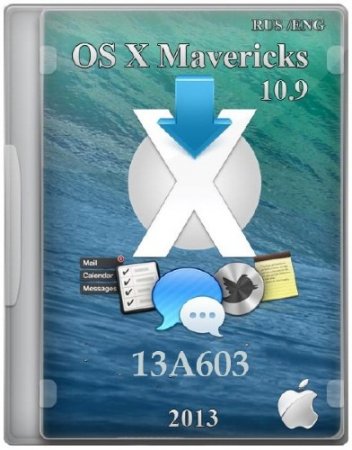 OS X 10.9 Mavericks [13A603/ML/RUS] ����� ����������������� ������� (��������) + ������