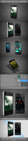 Realistic SmartPhone Display MockUp V2