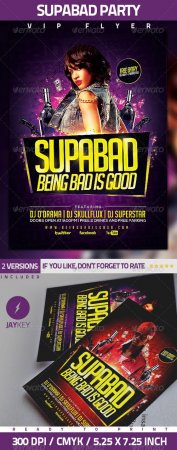 Supabad Party Flyer