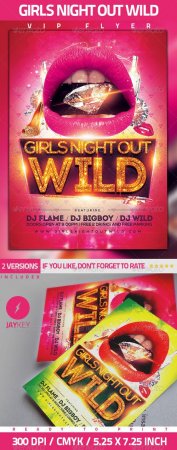 Girls Night Party Flyer