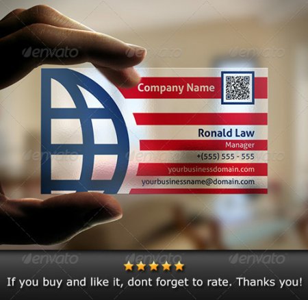 Transparent Global Business Card