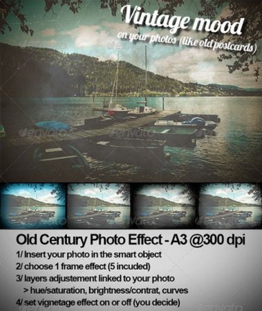 PSD - Old Century Photo Effect