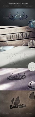 PSD - 5 Photorealistic Logo Mockups - 6