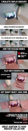 PSD - 3 Realistic Display MockUps