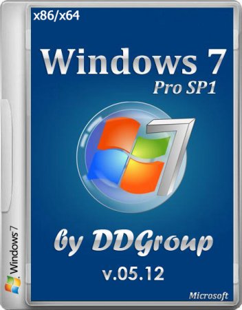Windows 7 Pro SP1 by DDGroup v.05.12 (x86/x64/RUS/2013)