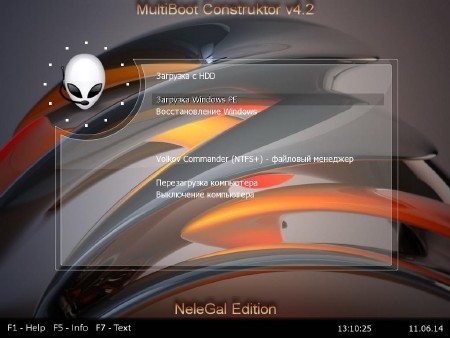 Multiboot USB Flash NeleGal Edition UEFI v.4.2 (2014/RUS)