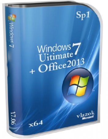 Windows 7 Ultimate Sp1 + Office2013 17.2014 by vlazok (x64/2014/RUS)