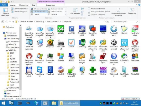 ����������� ���� WinPE5 - TechAdmin 1.5 (x86/x64/RUS/2014)