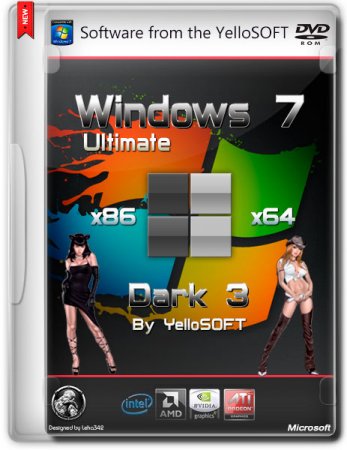Windows 7 Ultimate SP1 x86/x64 Dark 3.0 by YelloSOFT (2014/RUS)