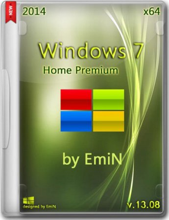 Windows 7 Home Premium SP1 x64 by EmiN 13.08 (2014/RUS)