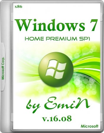 Windows 7 Home Premium SP1 x86 by EmiN v.16.08 (2014/RUS)