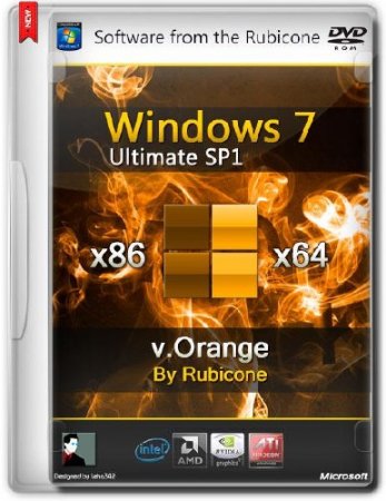 Windows 7 Ultimate SP1 v.Orange by Rubicone (x86/x64/RUS/2014)