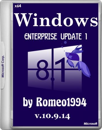 Windows 8.1 Enterprise Update 1 v.10.9.14 by Romeo1994 (x64/RUS/2014)