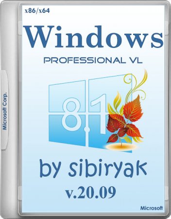 Windows 8.1 Professional VL by sibiryak v.20.09 (�86/x64/RUS/2014) 
