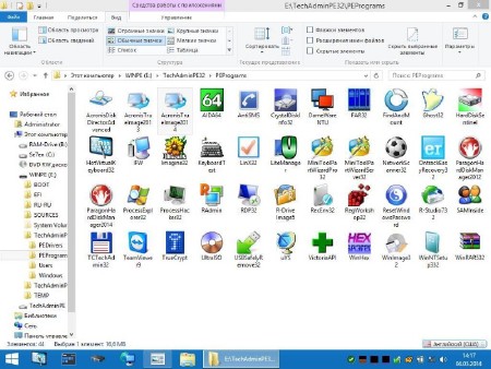 ����������� ����  WinPE5  - TechAdmin 1.8 (x86/x64/RUS/2014)