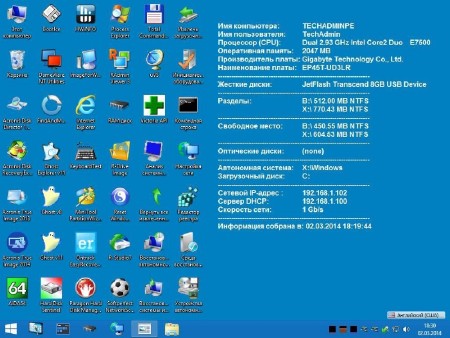 ����������� ����  WinPE5  - TechAdmin 1.8 (x86/x64/RUS/2014)