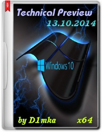 Windows 10 Technical Preview x64 by D1mka v4.8 (2014/RUS/ENG)
