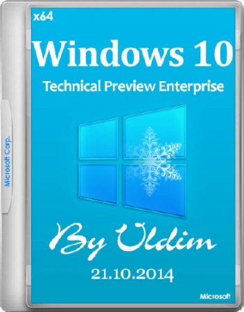 Windows 10 Technical Preview Enterprise 9860 by vldim (x64/RUS/2014)