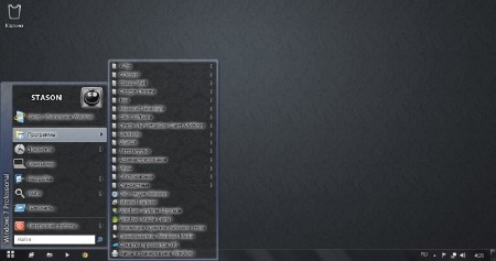 Windows 7 Pro SP1 Black&White by Stason v.0.3 (x86/x64/2014/RUS)